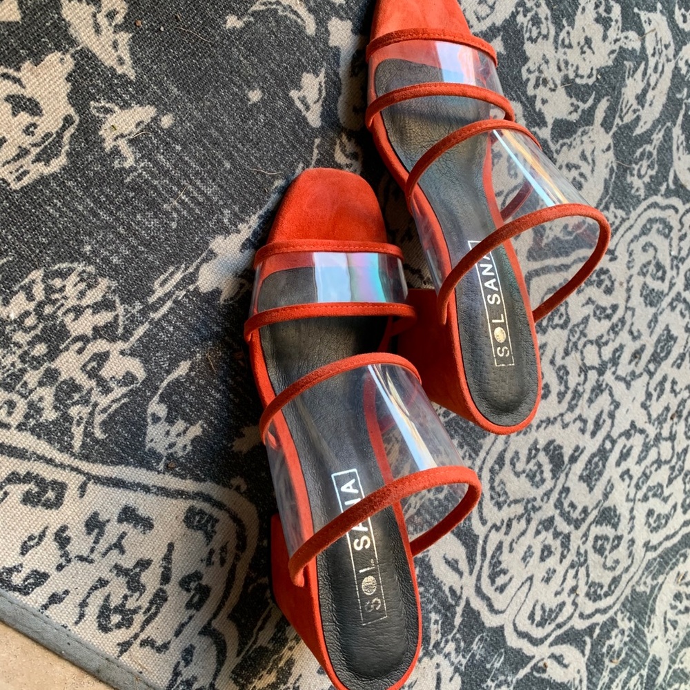 Brand new ! Never wore outside-cute sassy sandals